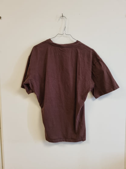 Brun oversized T-skjorte – M