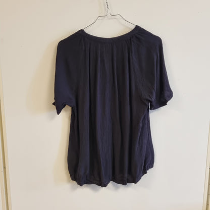 Svart bluse i viskose – S