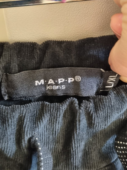 Mapp mørkeblå cordbukse - L/XL