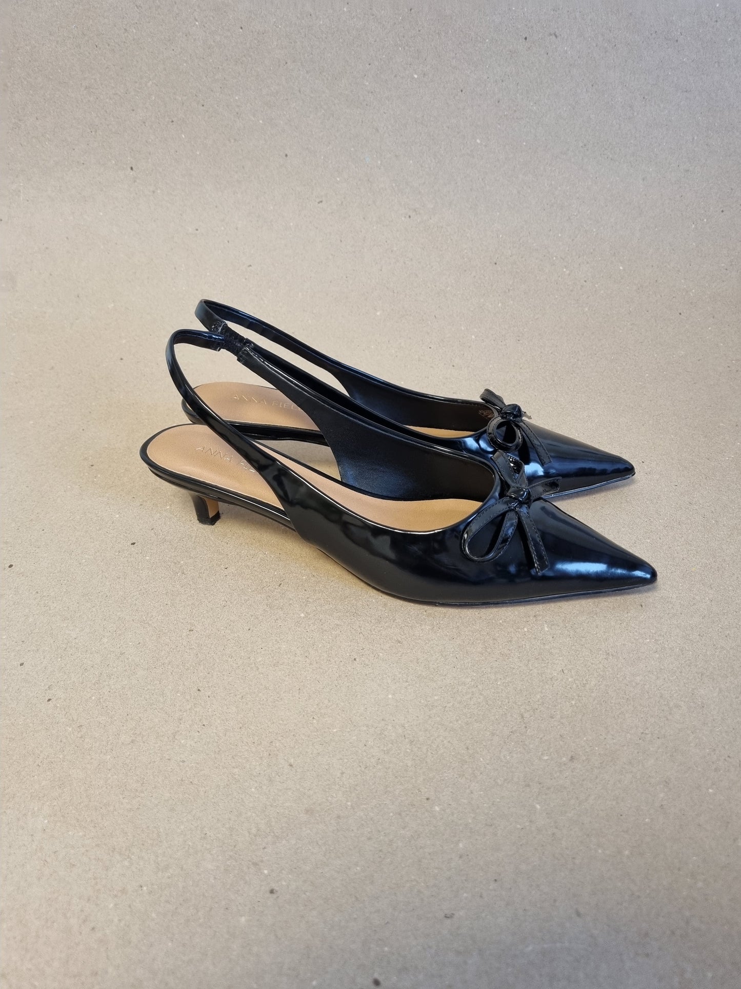 Anna Field / Slingback sko med sløyfe - 37