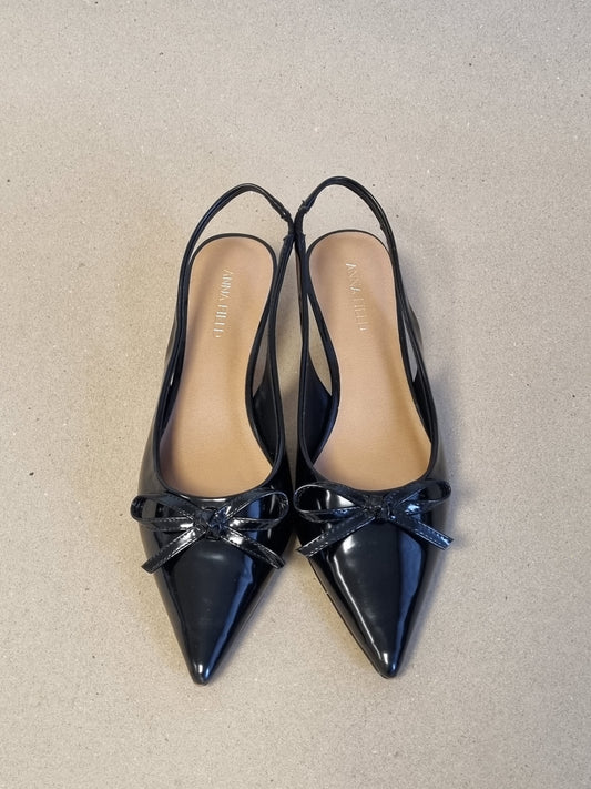 Anna Field / Slingback sko med sløyfe - 37
