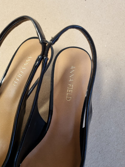 Anna Field / Slingback sko med sløyfe - 37