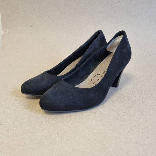 Svarte pumps i velur - 37