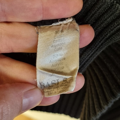 Vintage svart strikkegenser / Lacoste – L