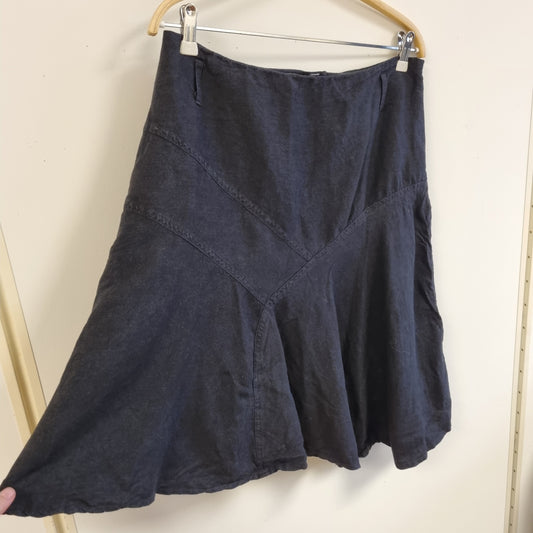 Vintage svart linskjørt - 40