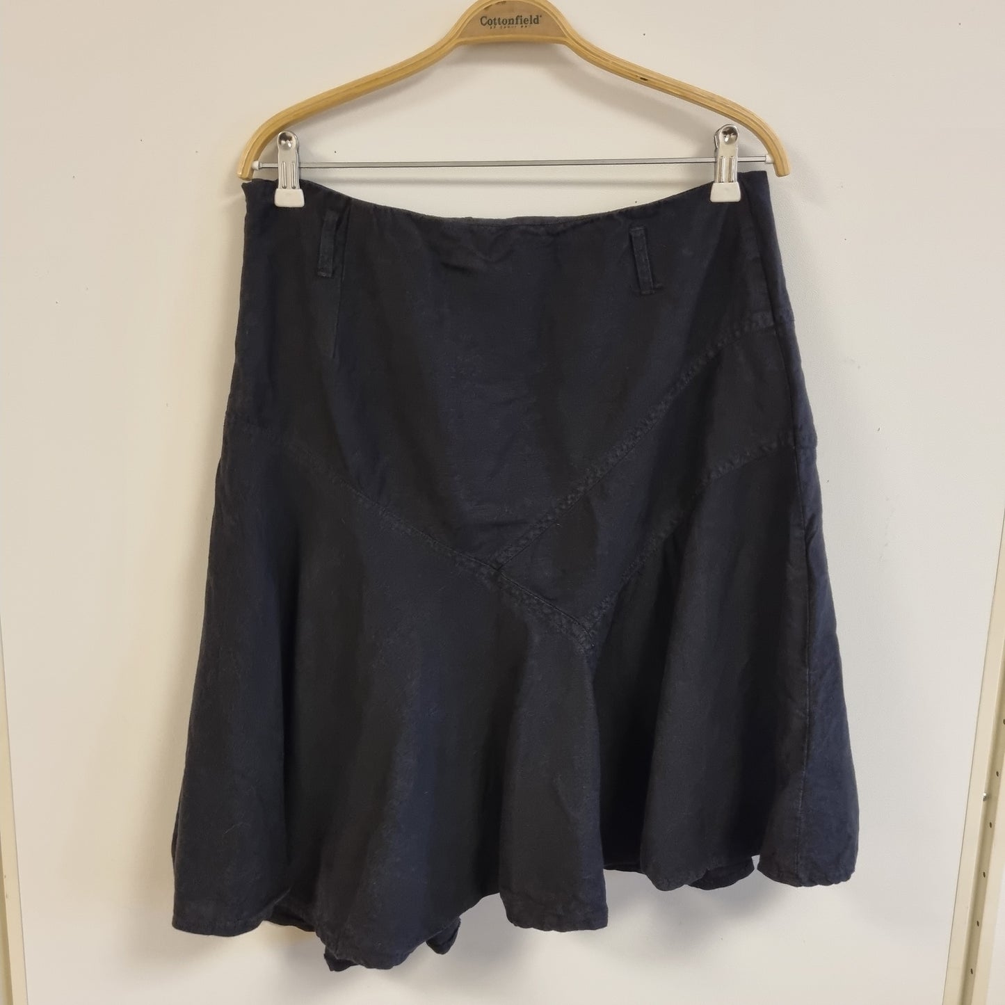 Vintage svart linskjørt - 40
