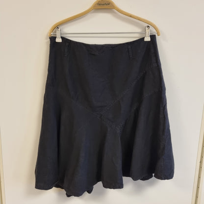 Vintage svart linskjørt - 40