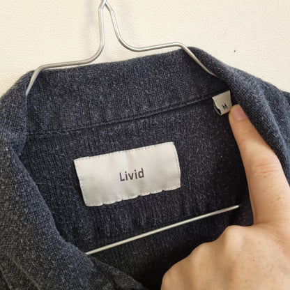 Mørkegrå kortermet skjorte / Livid - M