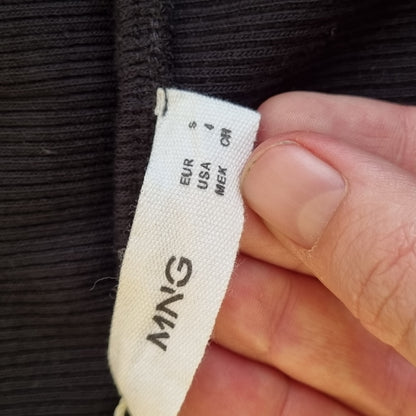 NY! Svart stroppeløs kjole / Mango - S