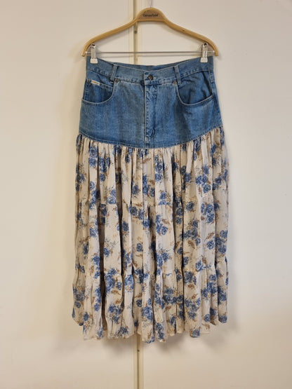 NY! Vintage FORCE hybrid-maxiskjørt – 42