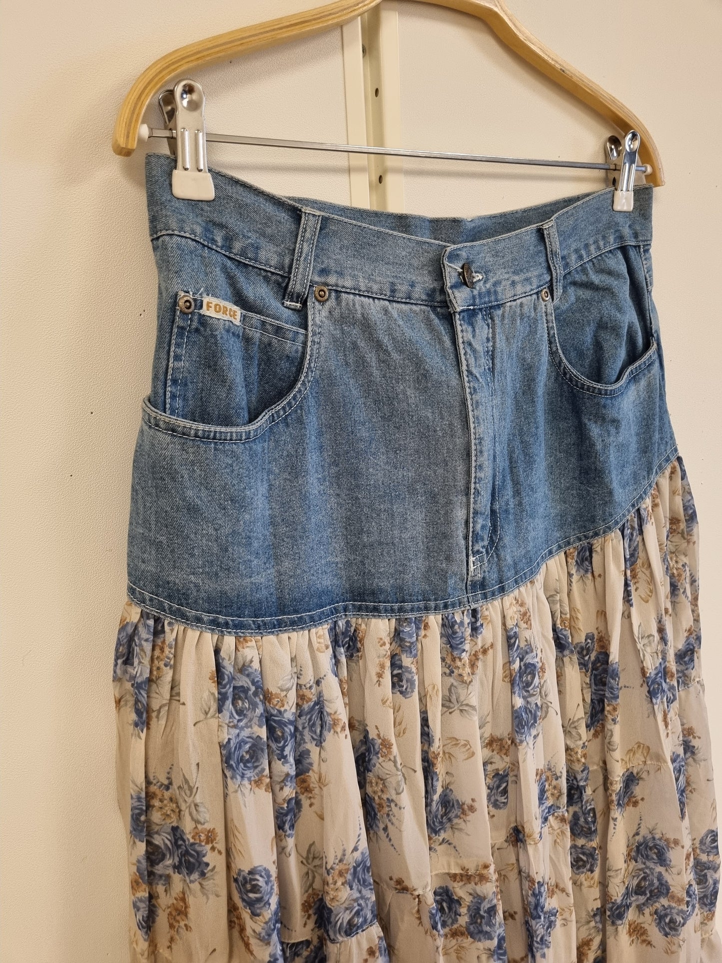 NY! Vintage FORCE hybrid-maxiskjørt – 42