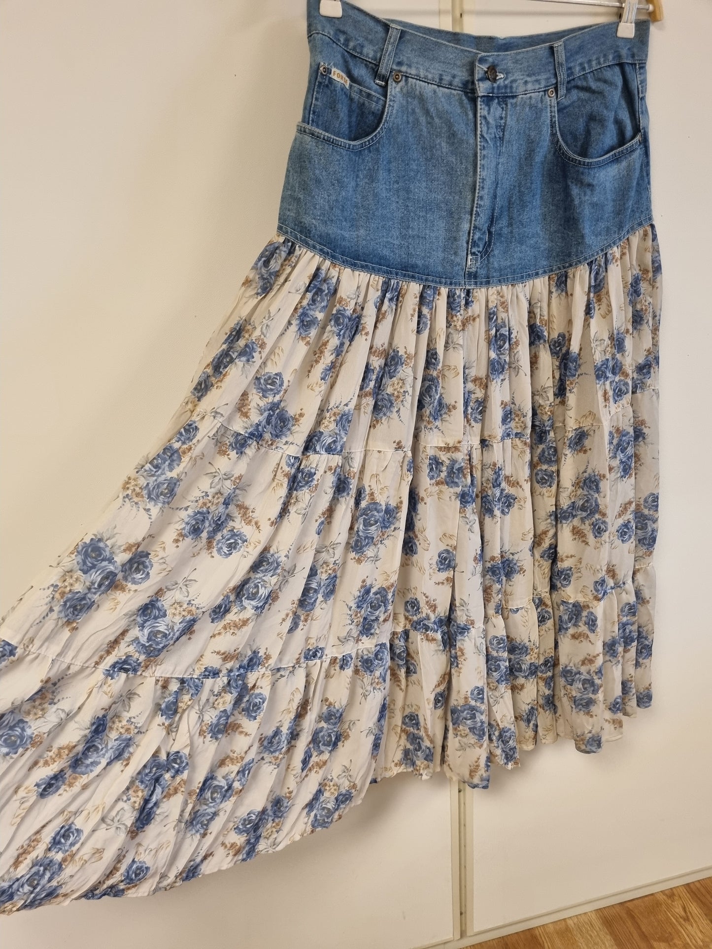 NY! Vintage FORCE hybrid-maxiskjørt – 42