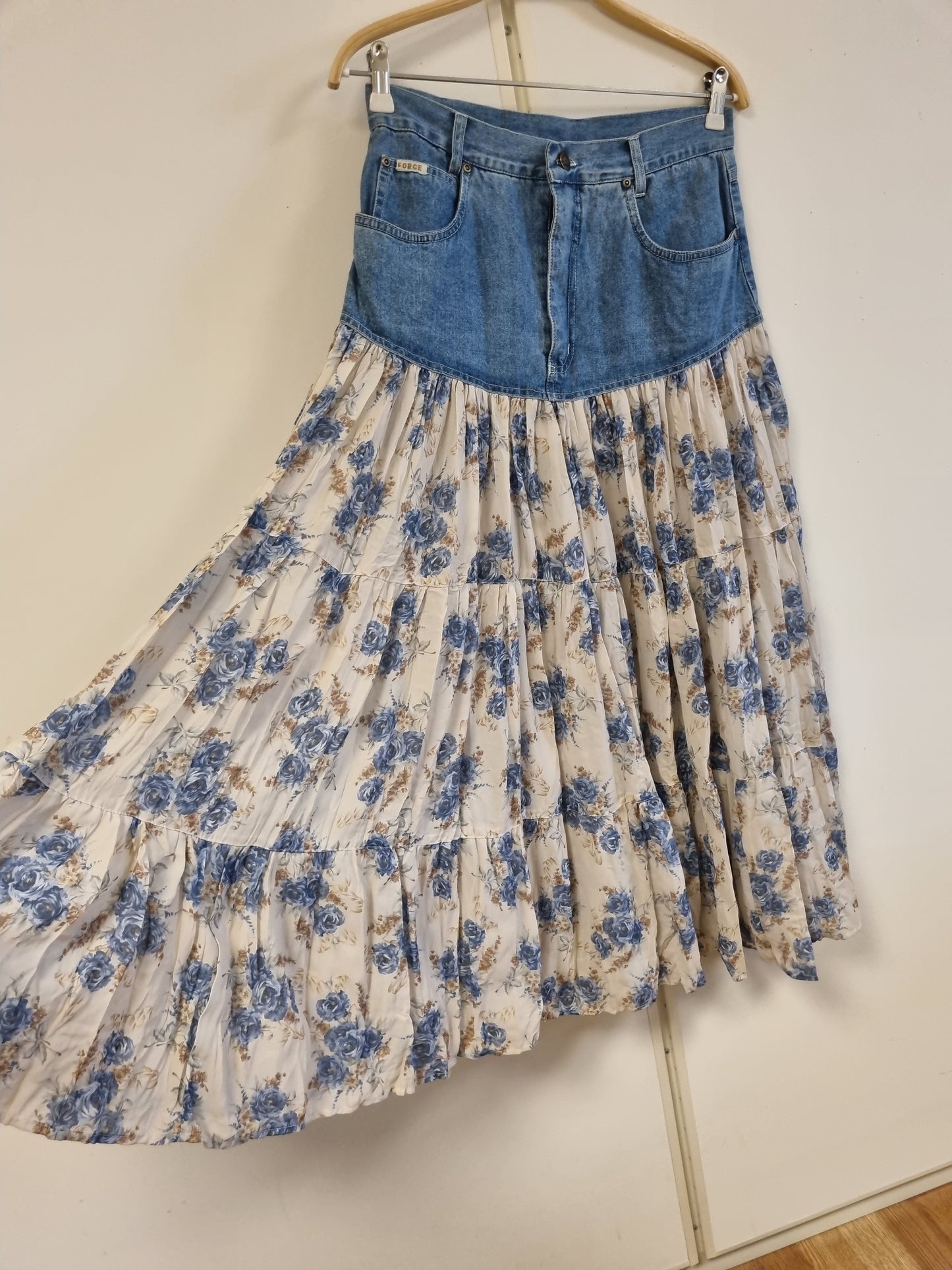 NY! Vintage FORCE hybrid-maxiskjørt – 40
