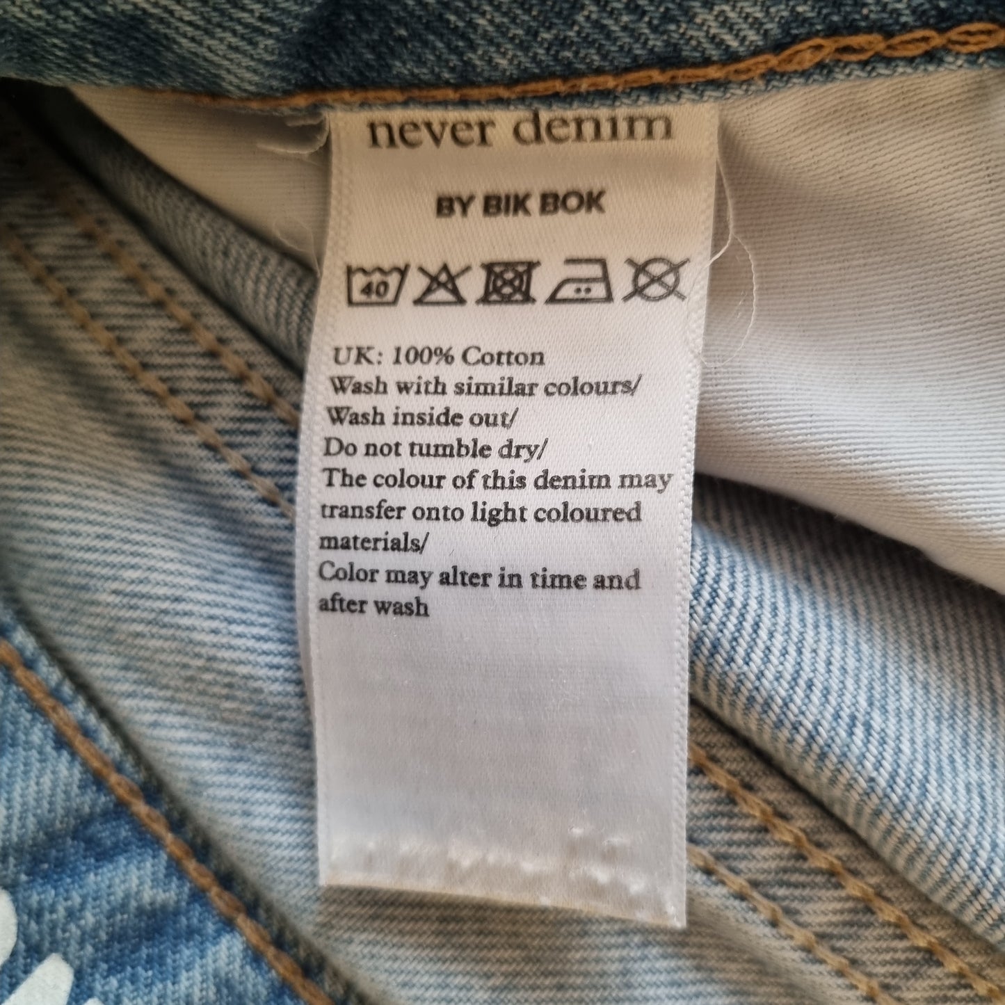 Never Denim Low Straight jeans – W24/L30