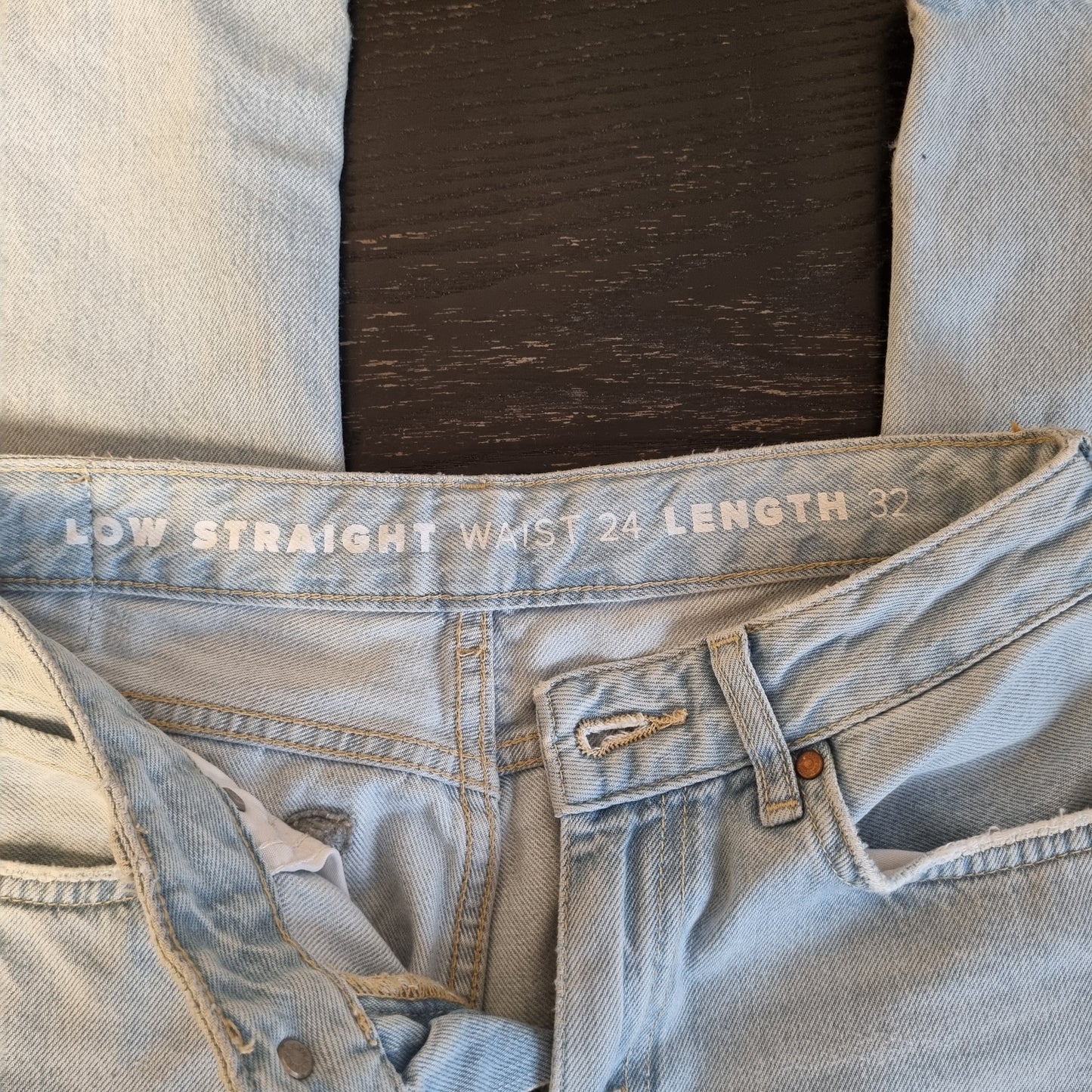 Never Denim Low Straight jeans – W24/L32