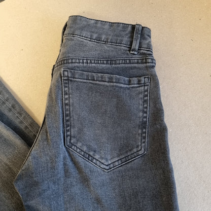 Mørkegrå Fay-jeans med rette ben – 34