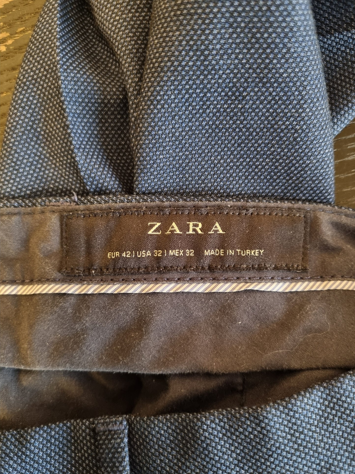 Zara blå dressbukse – 42