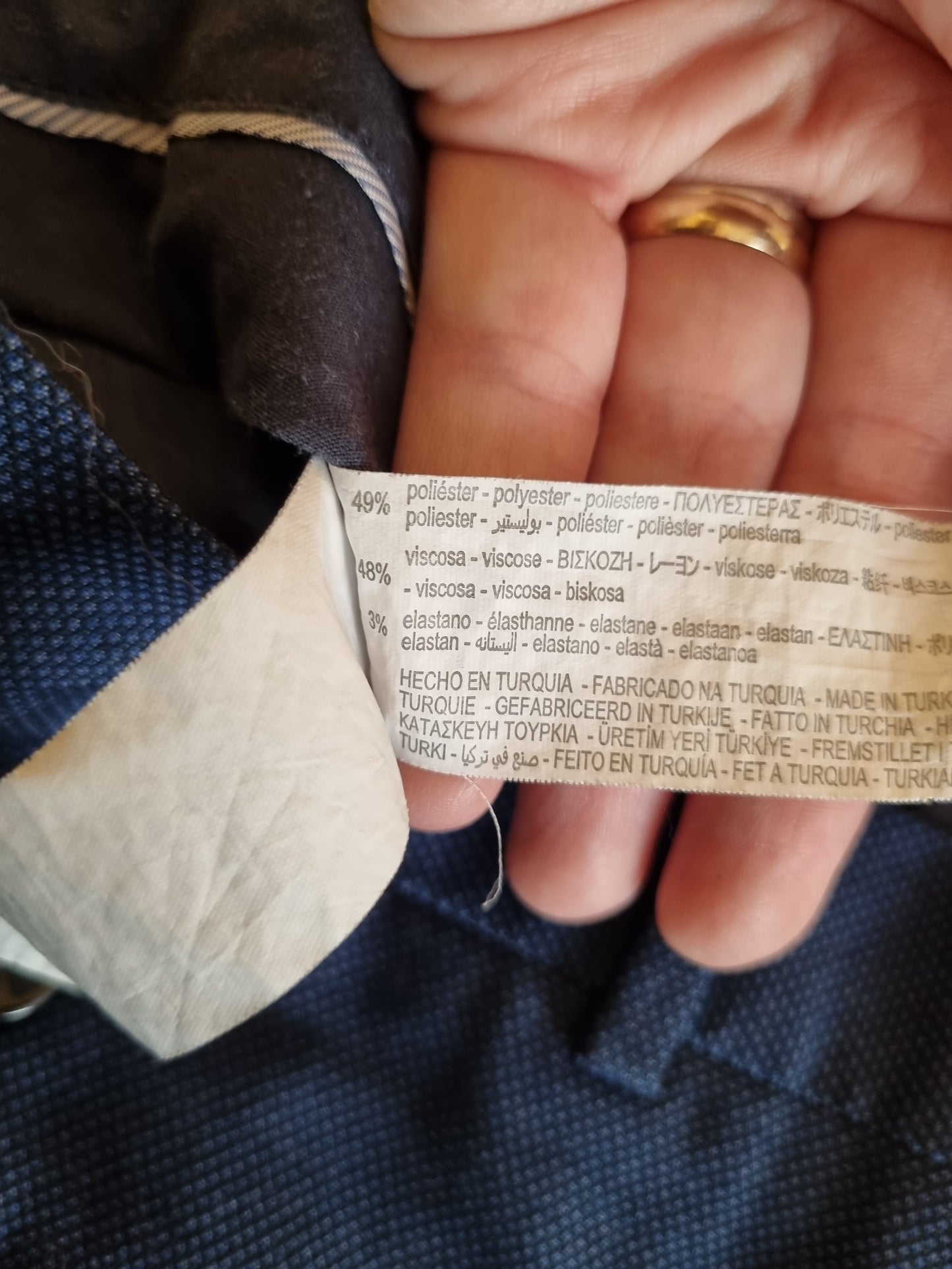 Zara blå dressbukse – 42