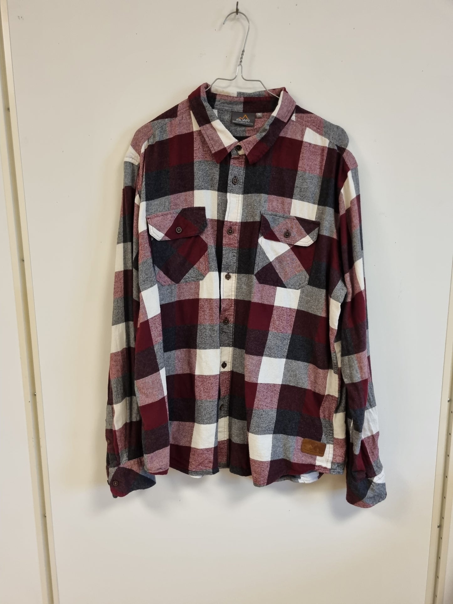 Rutete skjorte i 100% bomull – 2XL