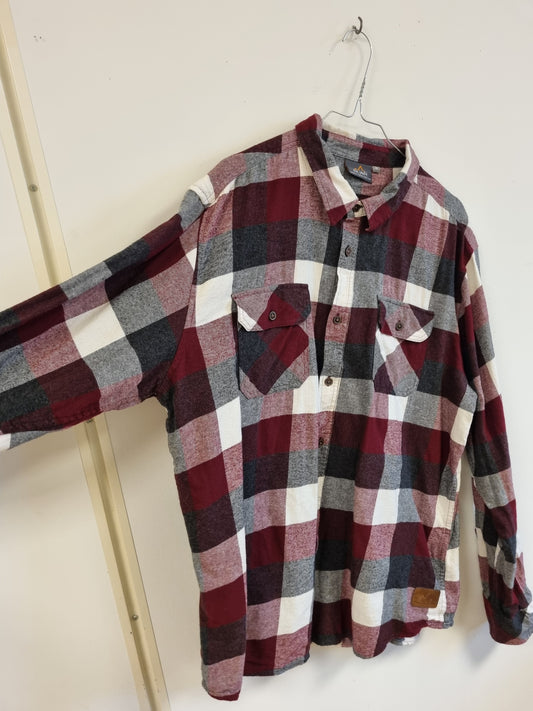Rutete skjorte i 100% bomull – 2XL