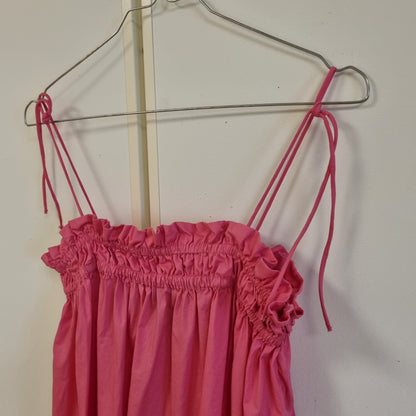 Rosa sommerkjole i 100% bomull – 34
