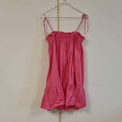 Rosa sommerkjole i 100% bomull – 34