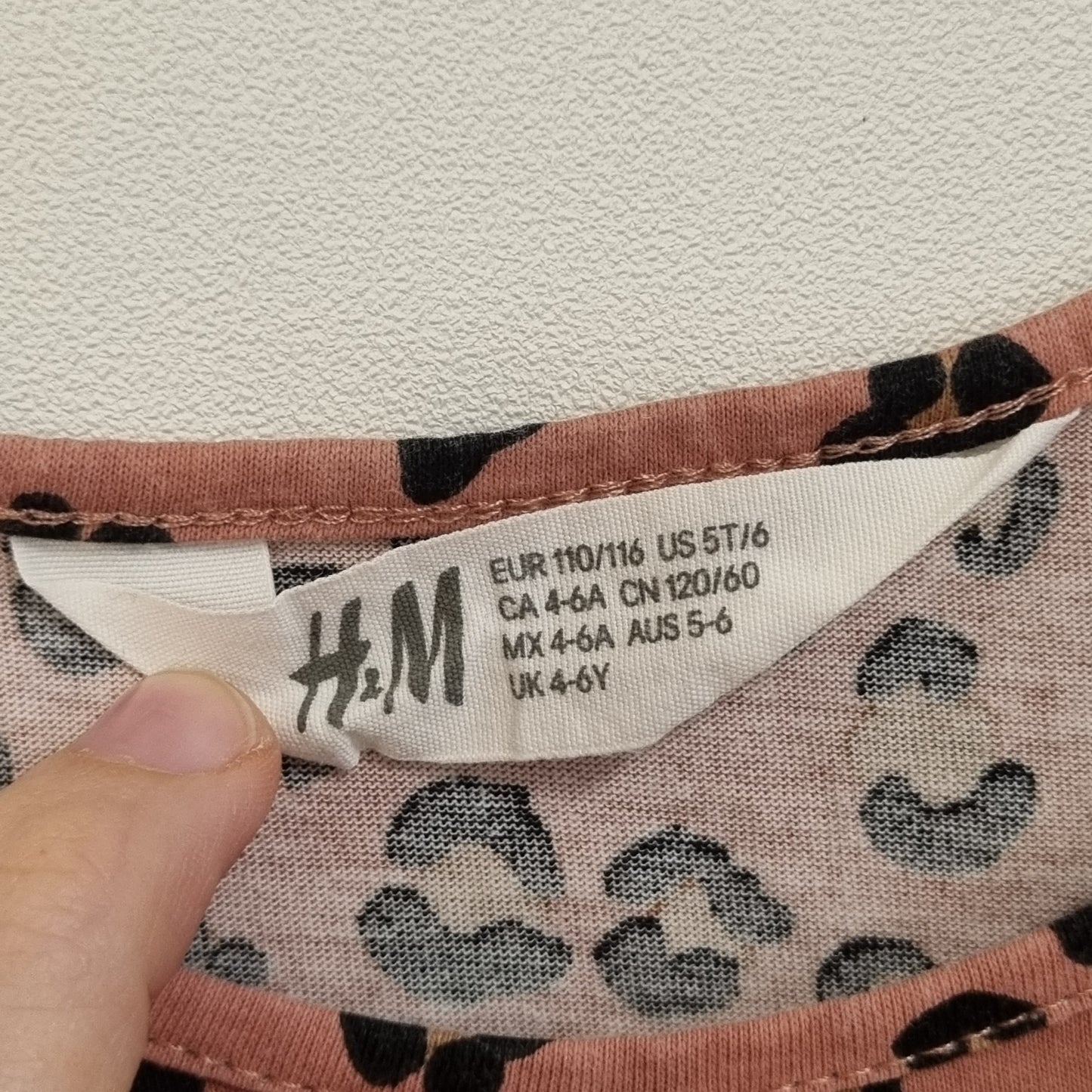 Kjole med leopardmønster – 110/116