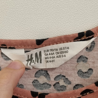 Kjole med leopardmønster – 110/116
