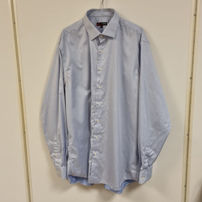 Lyseblå skjorte i 100% egyptisk bomull – 45/46 (2XL)