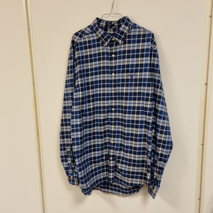 Gant Winter Twill rutete skjorte – 2XL