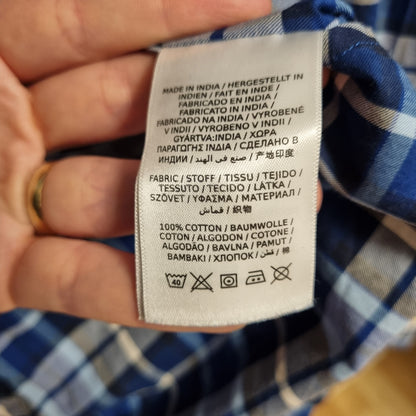 Gant Winter Twill rutete skjorte – 2XL