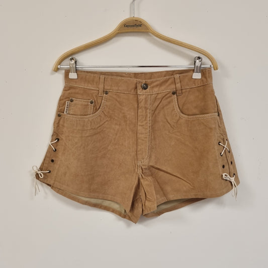 Vintage westernshorts med snøring – 38