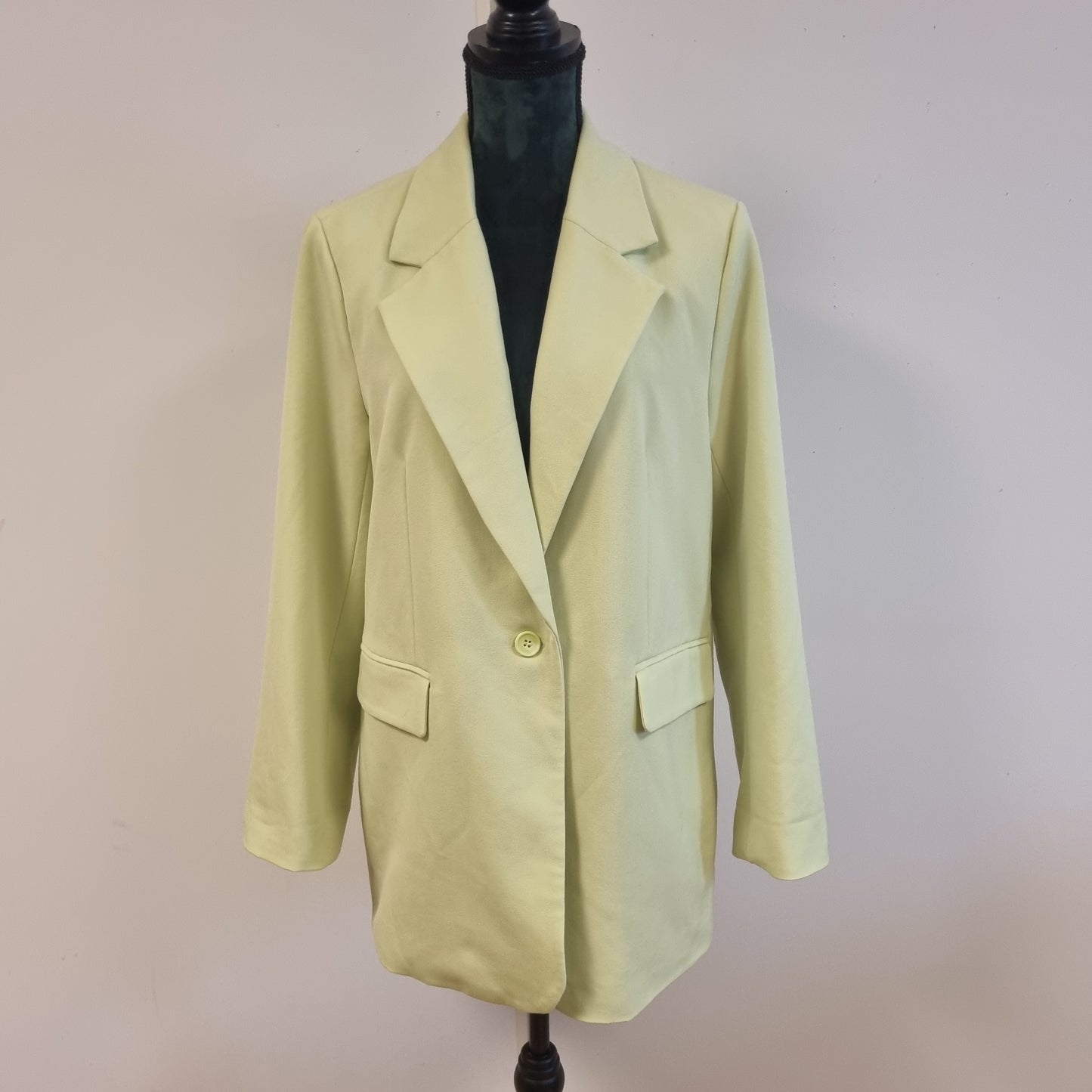 Limegrønn oversized blazer – XS/S