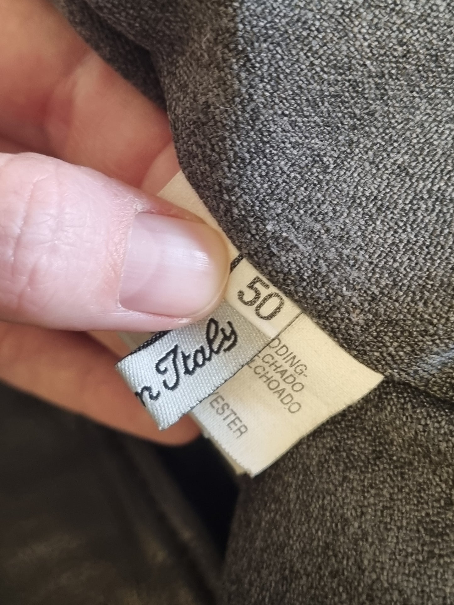 Vintage Cotton Belt dobbeltspent skinnjakke / 100% skinn – 50