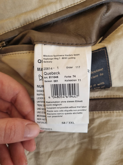 Milestone Quebeck skinnjakke / 100% lammeskinn – XL
