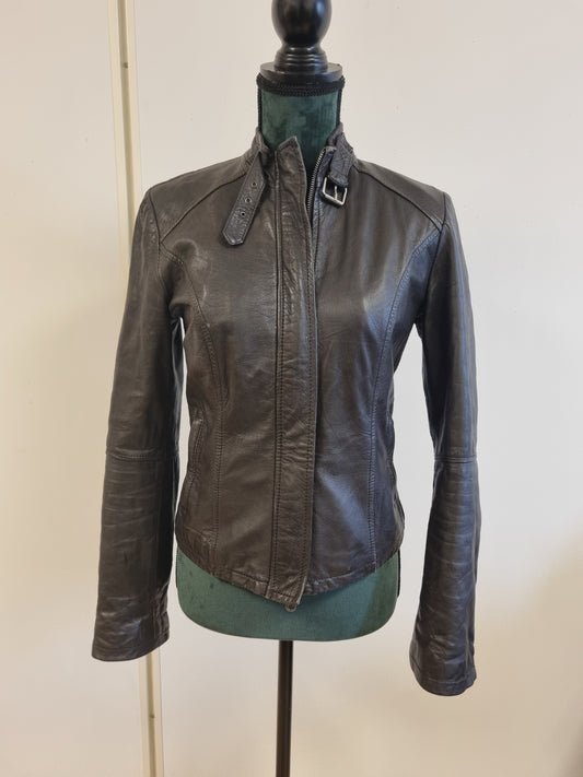 Vintage Cinti Leather skinnjakke / 100% ekte skinn – S