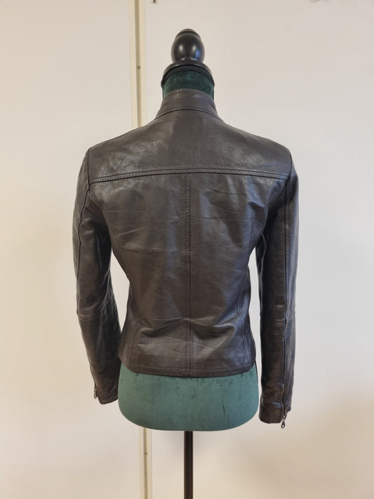 Vintage Cinti Leather skinnjakke / 100% ekte skinn – S