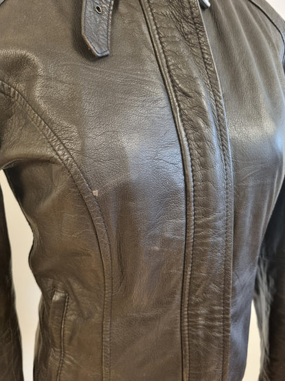 Vintage Cinti Leather skinnjakke / 100% ekte skinn – S