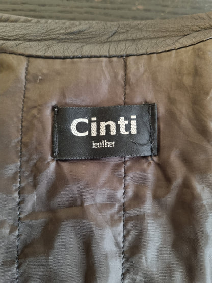 Vintage Cinti Leather skinnjakke / 100% ekte skinn – S