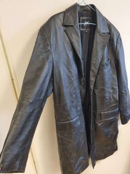 Vintage Gipsy skinnfrakk / 100% ekte skinn – XL