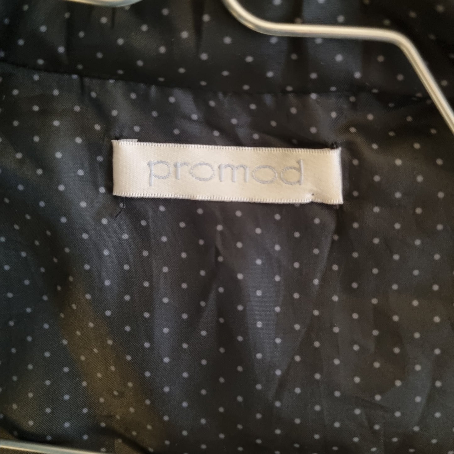 Promod fuskepelsbolero med satengbånd – 40