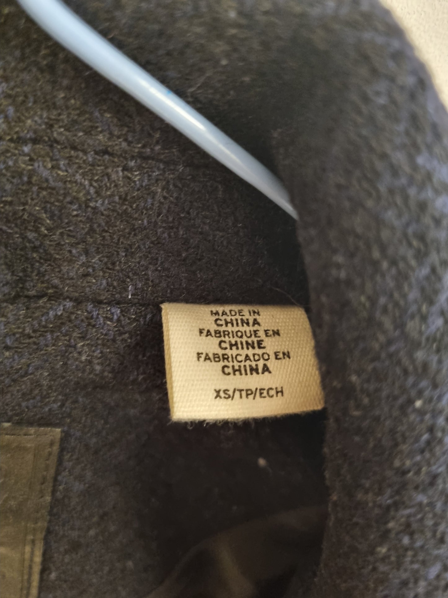 Levi’s mørkeblå ullkåpe (unisex) – XS
