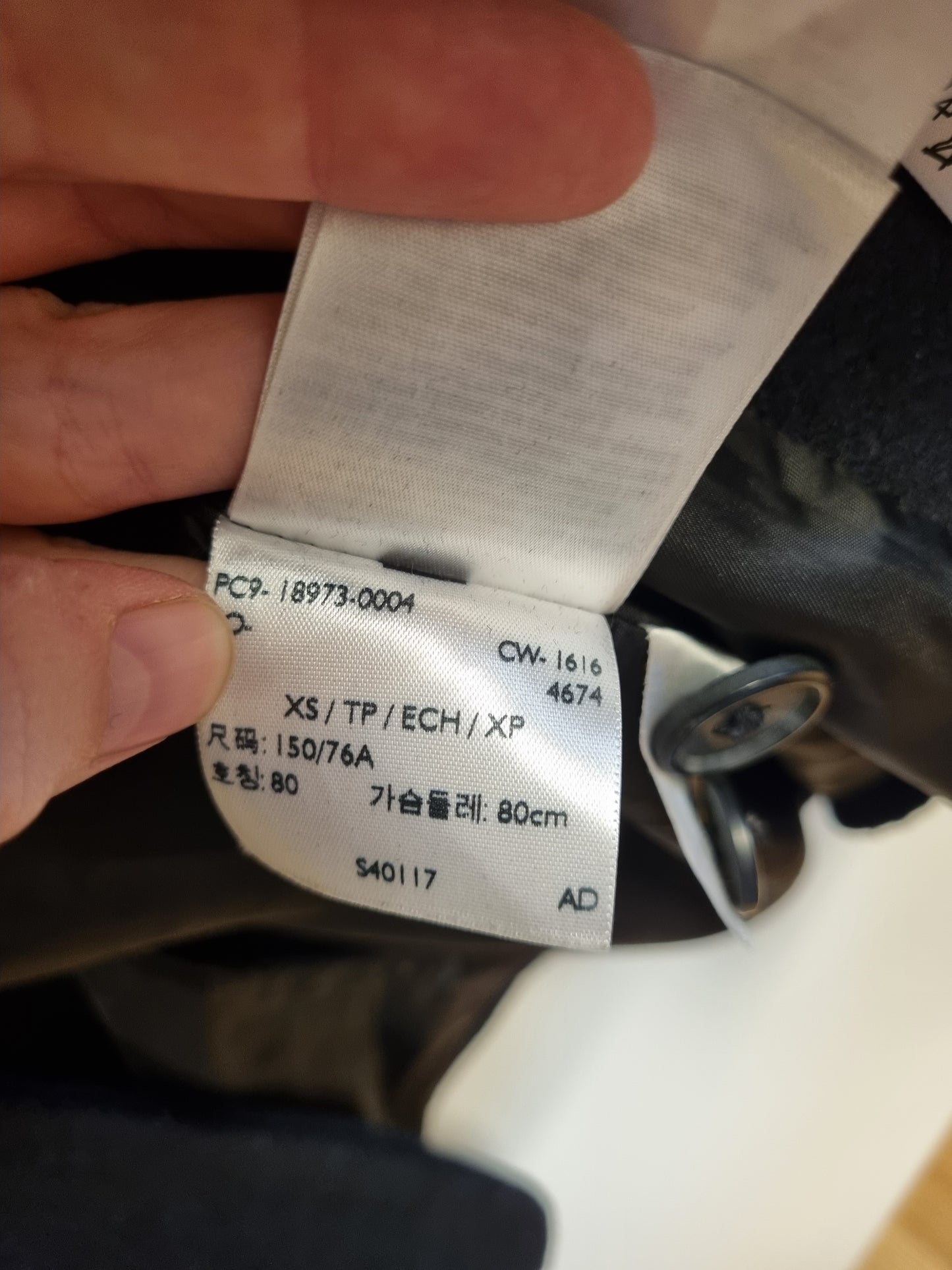 Levi’s mørkeblå ullkåpe (unisex) – XS