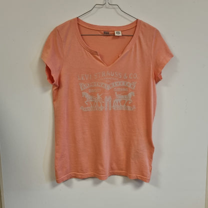 Levi’s T-skjorte med V-splitt / 100% bomull – S