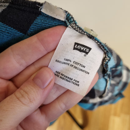 Levi’s rutete flanellskjorte / 100% bomull – M