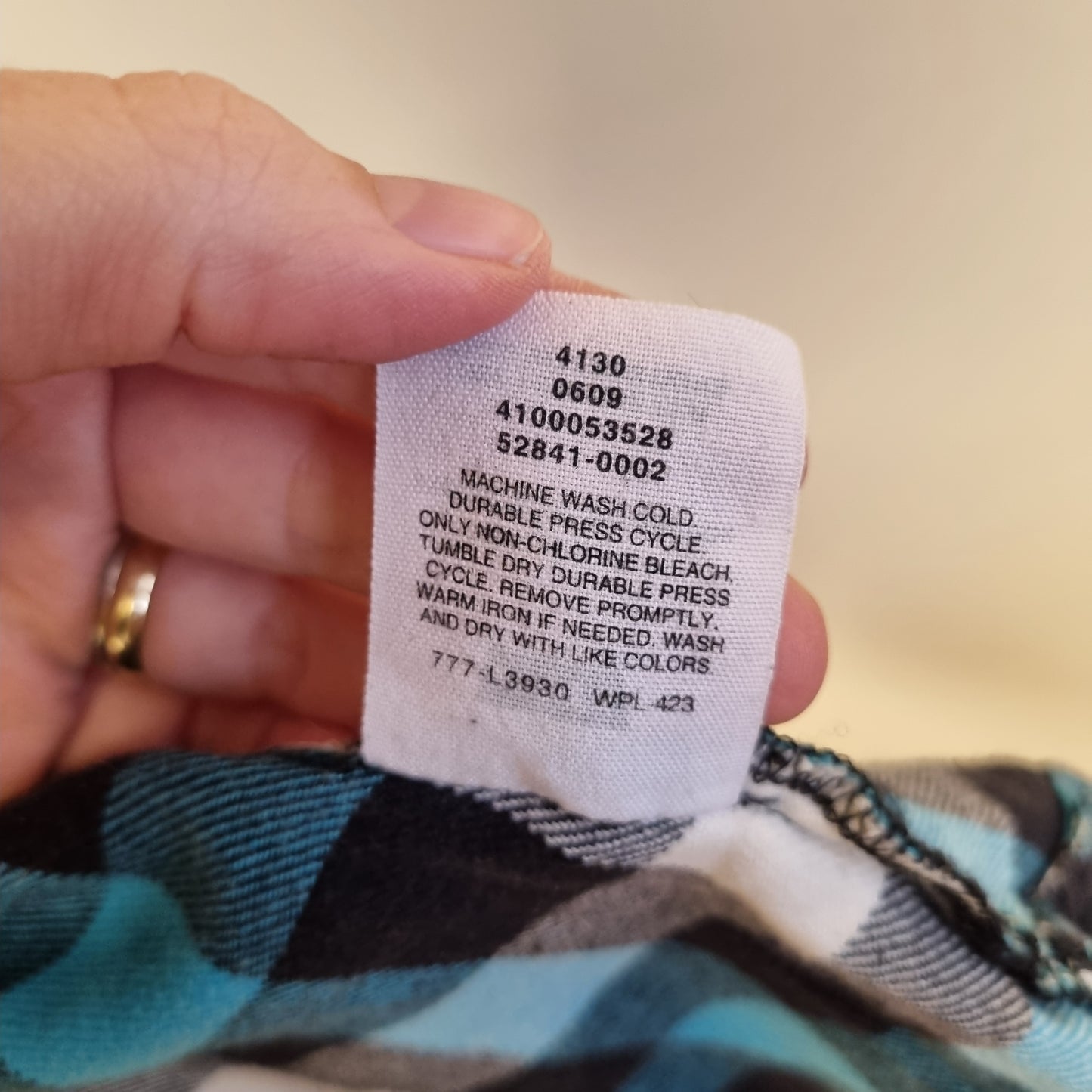 Levi’s rutete flanellskjorte / 100% bomull – M