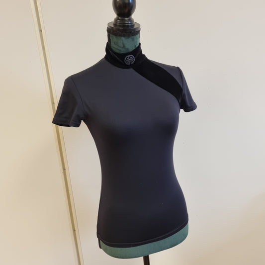 Vintage 90s Morgan De Toi topp med fløyel – XS/S