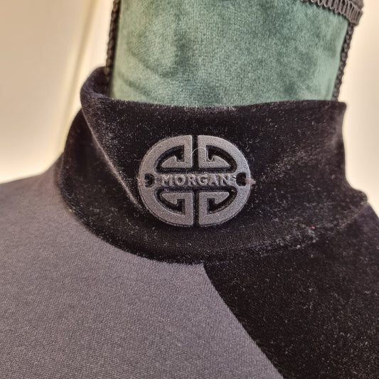 Vintage 90s Morgan De Toi topp med fløyel – XS/S