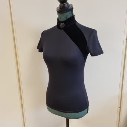 Vintage 90s Morgan De Toi topp med fløyel – XS/S