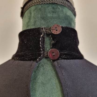 Vintage 90s Morgan De Toi topp med fløyel – XS/S